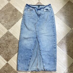 Wild Fable Light Blue Maxi Denim Skirt